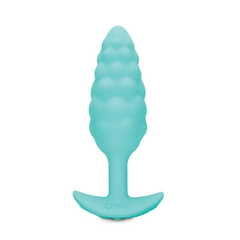 b-Vibe Bump Rechargeable Vibrating Silicone Textured Anal Plug Mint by b-Vibe
