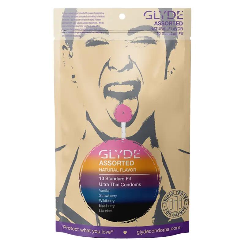 Glyde Ultra Natural Flavor Condom 10pk Asst by Glyde Condoms