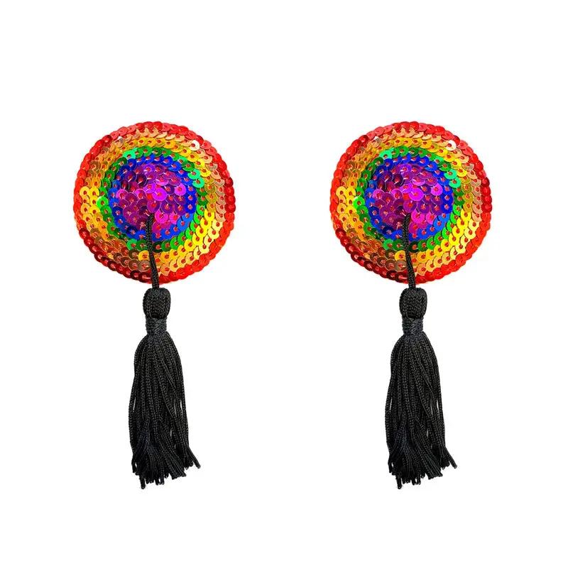 Neva Nude Pasty Reusable Burlesque Rainbow by Neva Nude