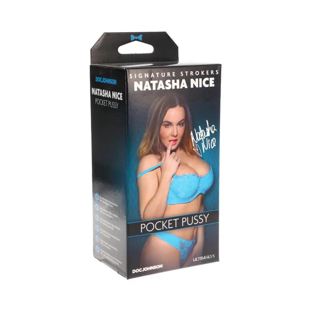 Signature Strokers - Natasha Nice - ULTRASKYN Pocket Pussy Vanilla by Doc Johnson