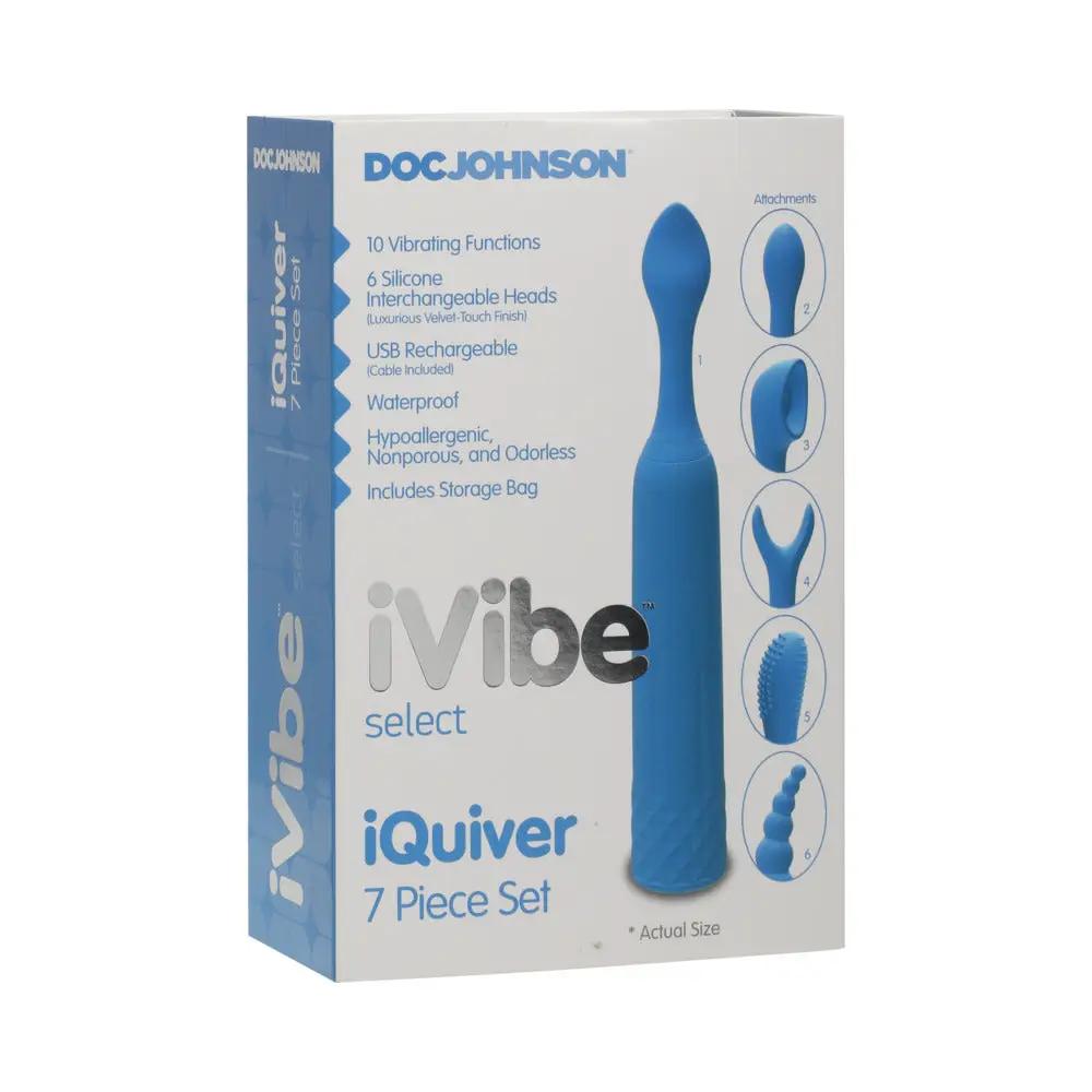 iVibe Select - iQuiver - 7 Piece Set Periwinkle Blue by Doc Johnson