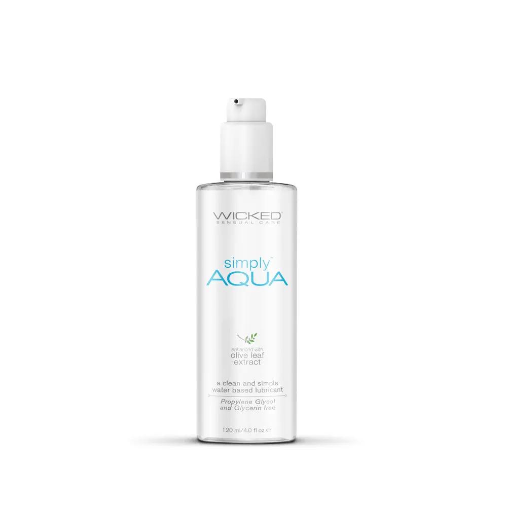 Wicked Simply Aqua Water-Based Lubricant 4 oz. by Wicked