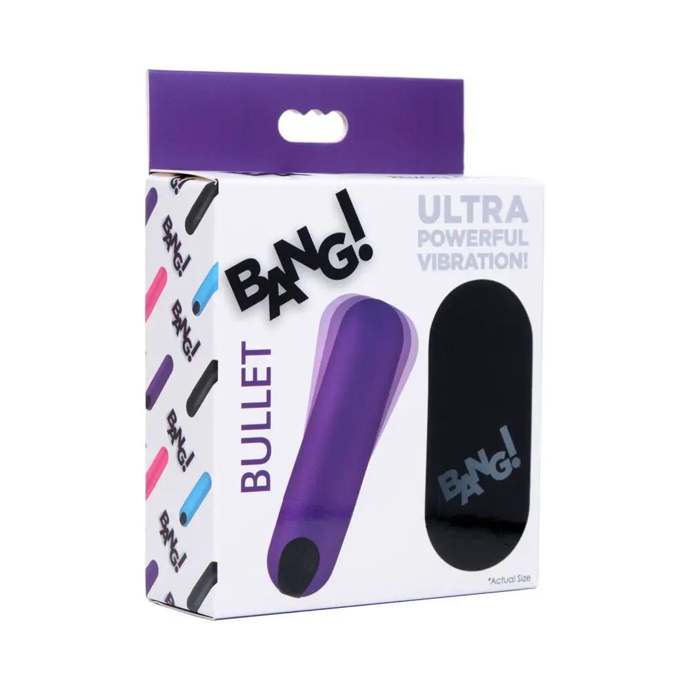 BANG! Vibrating Bullet with Remote Control Purple by XR Brands