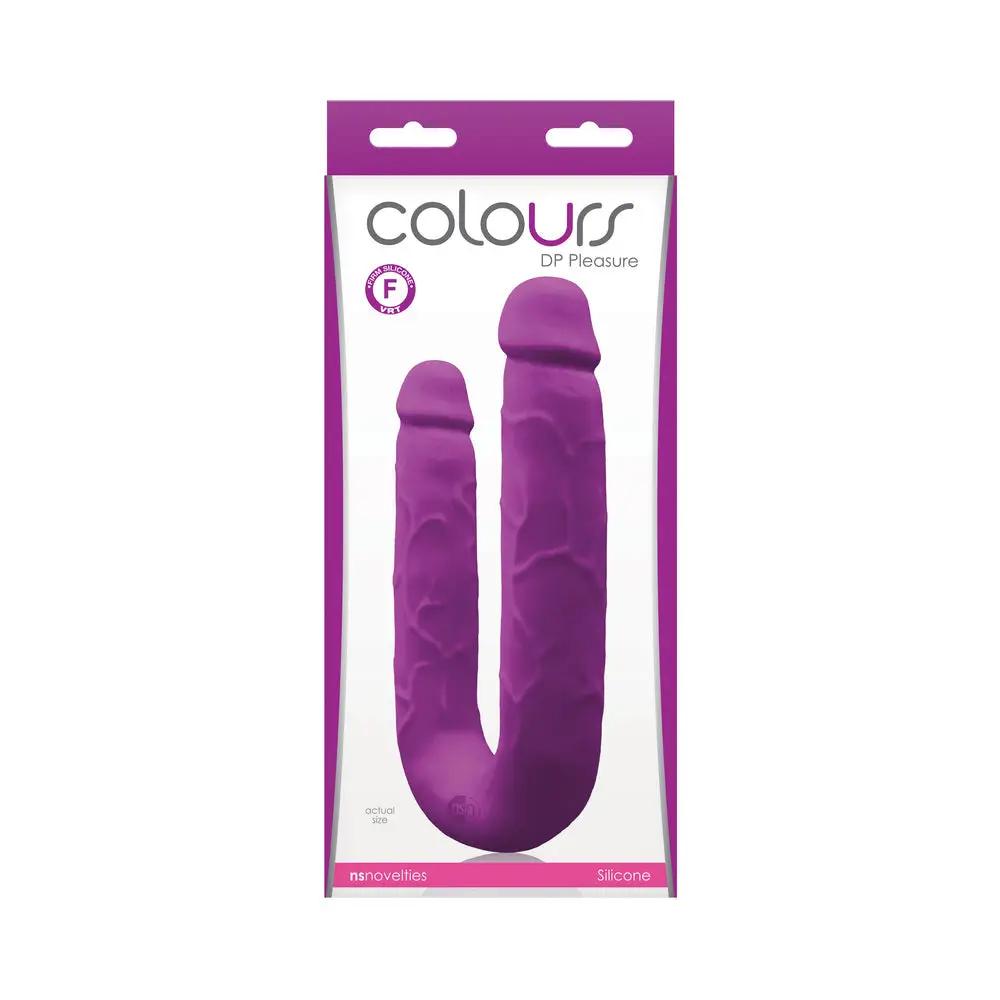 Colours DP Pleasure Dual Ended Dildo Purple by NS Novelties