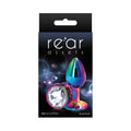 Rear Assets Metal Anal Plug Small Multicolor/Clear by NS Novelties