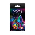 Rear Assets Metal Anal Plug Small Multicolor/Rainbow by NS Novelties