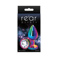 Rear Assets Metal Anal Plug Medium Multicolor/Clear by NS Novelties