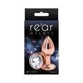 Rear Assets Rose Gold Anal Plug Small Clear by NS Novelties