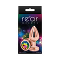Rear Assets Rose Gold Anal Plug Medium Rainbow by NS Novelties