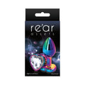 Rear Assets Metal Heart Plug Small Multicolor/Clear by NS Novelties