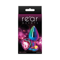 Rear Assets Metal Heart Plug Medium Multicolor/Pink by NS Novelties