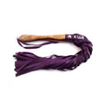 Rouge Wooden Handle Flogger Purple by Rouge Garments