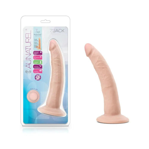 Au Naturel Jack 7.5 in. Posable Dual Density Dildo Beige by Blush