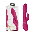 VIVE MIRA Rechargeable 360° Spinning Silicone Rabbit Vibrator Pink by Shots