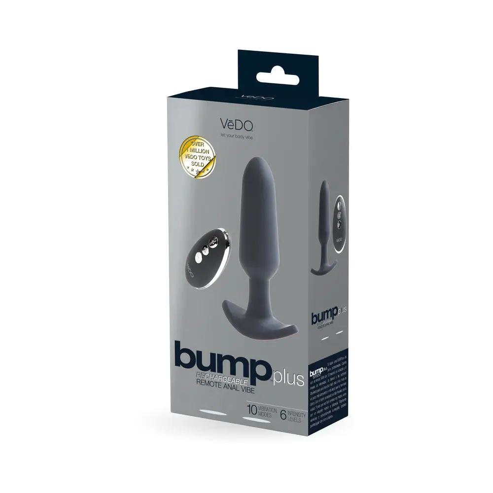 Bump Plus Rechargeable Remote Control Anal Vibe Black by VeDO