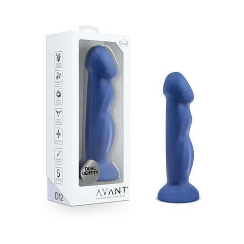 Avant D12 Suko 8 in. Dual Density Silicone Dildo Indigo by Blush