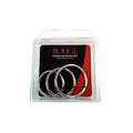Stainless Steel Stainless Steel 3 Piece Cock Ring Set (55mm/50mm/45mm) - in Clamshell by Rouge Garments