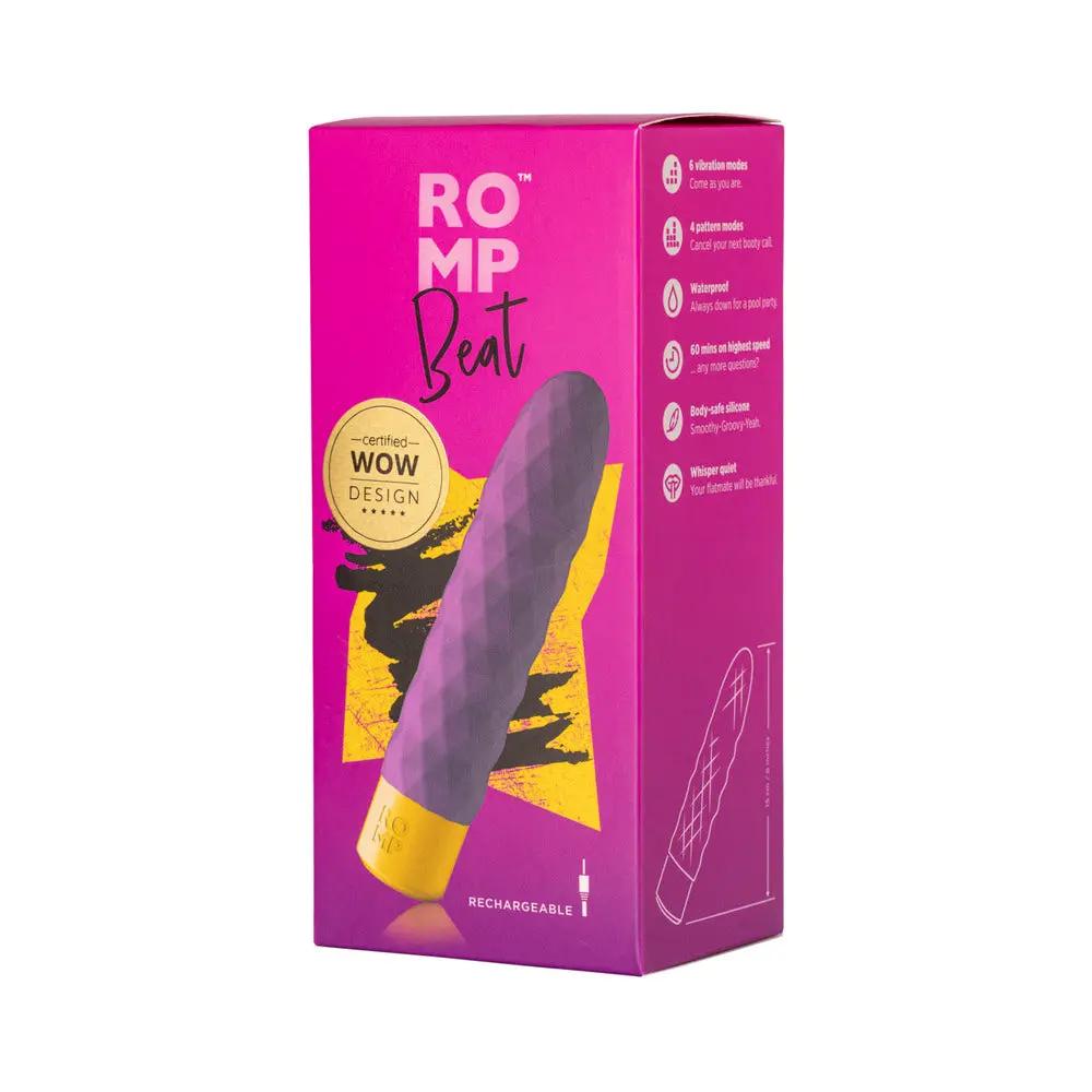 ROMP Beat Rechargeable Silicone Bullet Vibrator Light Purple by ROMP