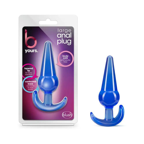 B Yours Anal Plug Large Blue by Blush