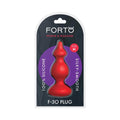 Forto F-30 Pointer Silicone Anal Plug Medium Red by Forto