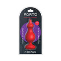 Forto F-30 Pointer Silicone Anal Plug Large Red by Forto