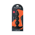 Forto F-42 Spiral Beads Silicone Anal Plug Black by Forto