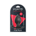 Forto F-60 Spade Silicone Anal Plug Small Black by Forto