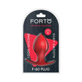 Forto F-60 Spade Silicone Anal Plug Small Red by Forto
