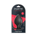 Forto F-60 Spade Silicone Anal Plug Large Black by Forto