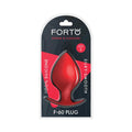 Forto F-60 Spade Silicone Anal Plug Large Red by Forto