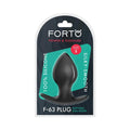 Forto F-63 Rattler Spade Silicone Anal Plug Small Black by Forto