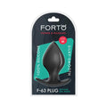 Forto F-63 Rattler Spade Silicone Anal Plug Medium Black by Forto