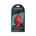 Forto F-63 Rattler Spade Silicone Anal Plug Large Red by Forto