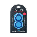 Forto F-88 Liquid Silicone Cock & Ball Ring Blue by Forto