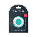 Forto F-19 Liquid Silicone 2-Tone Cockring Black/White by Forto
