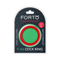 Forto F-64 Wide Liquid Silicone Cockring Large Red by Forto