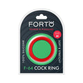 Forto F-64 Wide Liquid Silicone Cockring Medium Red by Forto