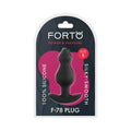 Forto F-78 Pointee Silicone Anal Plug Small Black by Forto