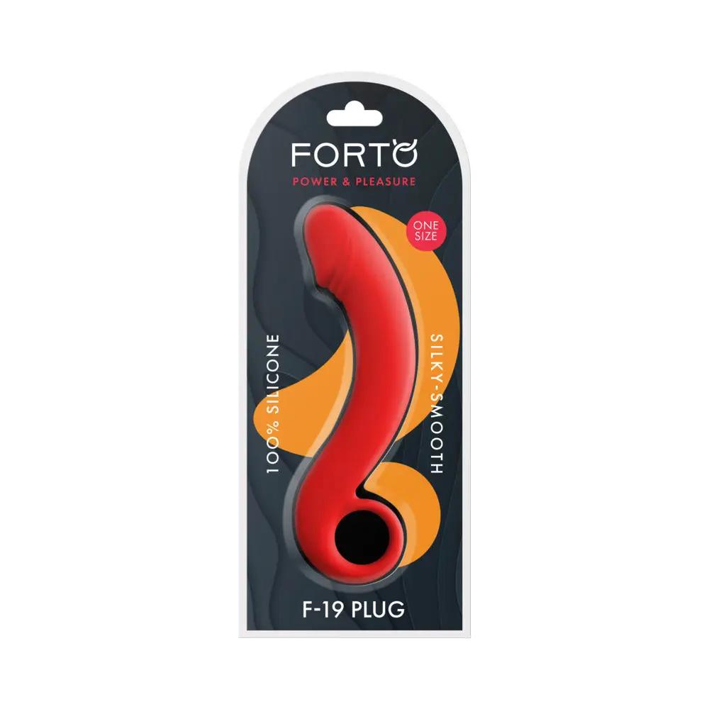 Forto F-19 Silicone Anal Plug Red by Forto