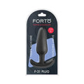 Forto F-31 Silicone Anal Plug Large Black by Forto