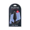 Forto F-31 Silicone Anal Plug Medium Black by Forto