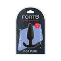 Forto F-31 Silicone Anal Plug Small Black by Forto