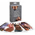 Sexy Girl and Guy Playing Cards by Little Genie