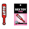 Sex Toy Pin Paddle Slut by Wood Rocket