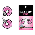 Sex Toy Pin Fuzzy Handcuffs by Wood Rocket
