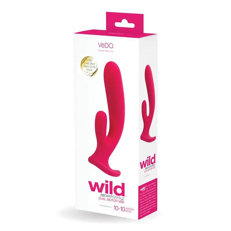 Vedo Wild Rechargeable Dual Vibe Pink by VeDO