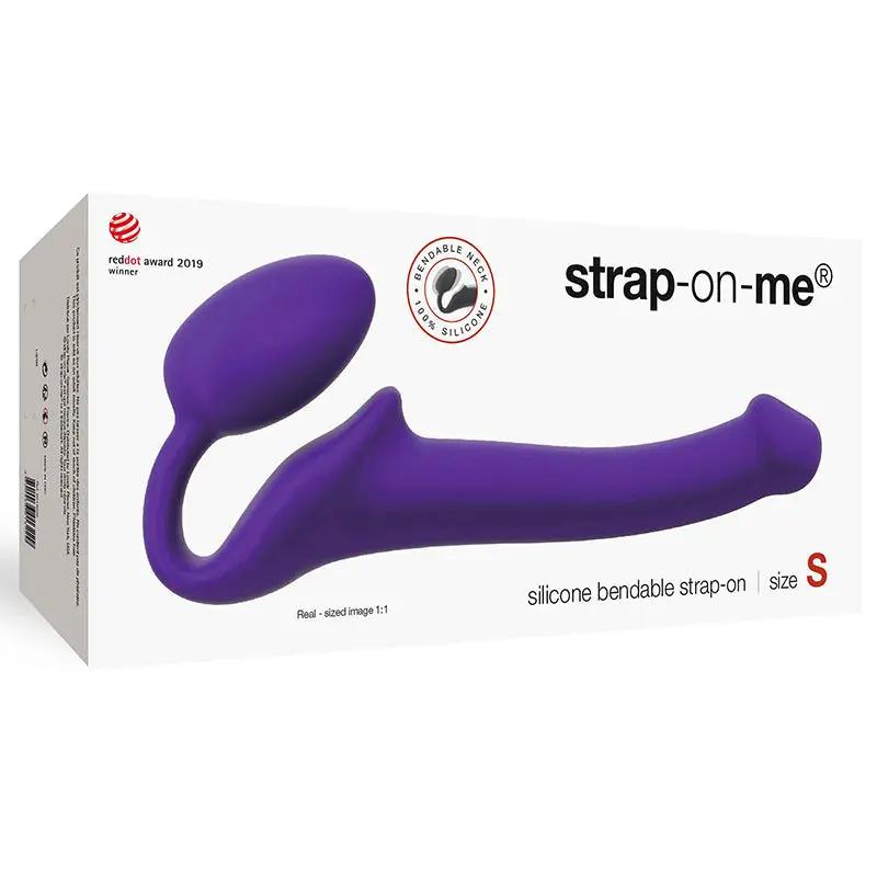 Strap-On-Me Semi-Realistic Bendable Silicone Strap-On Purple S by Lovely Planet