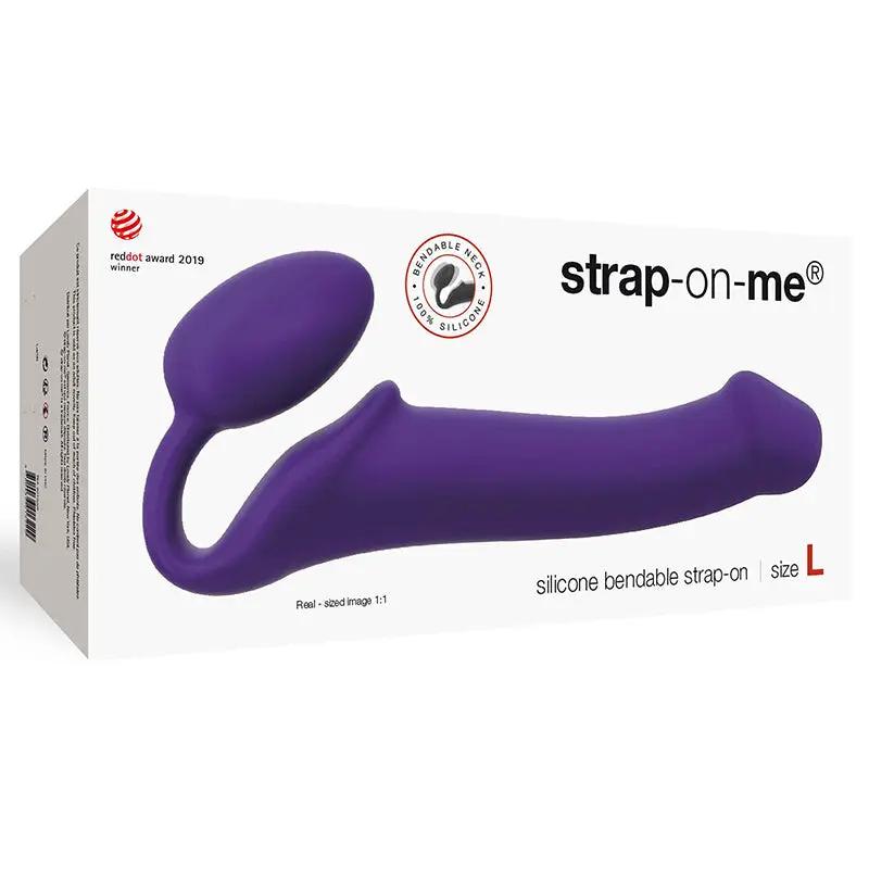 Strap-On-Me Semi-Realistic Bendable Silicone Strap-On Purple L by Lovely Planet