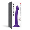 Strap-On-Me Bendable Dual-Density Silicone Suction Cup Dildo Purple S by Lovely Planet