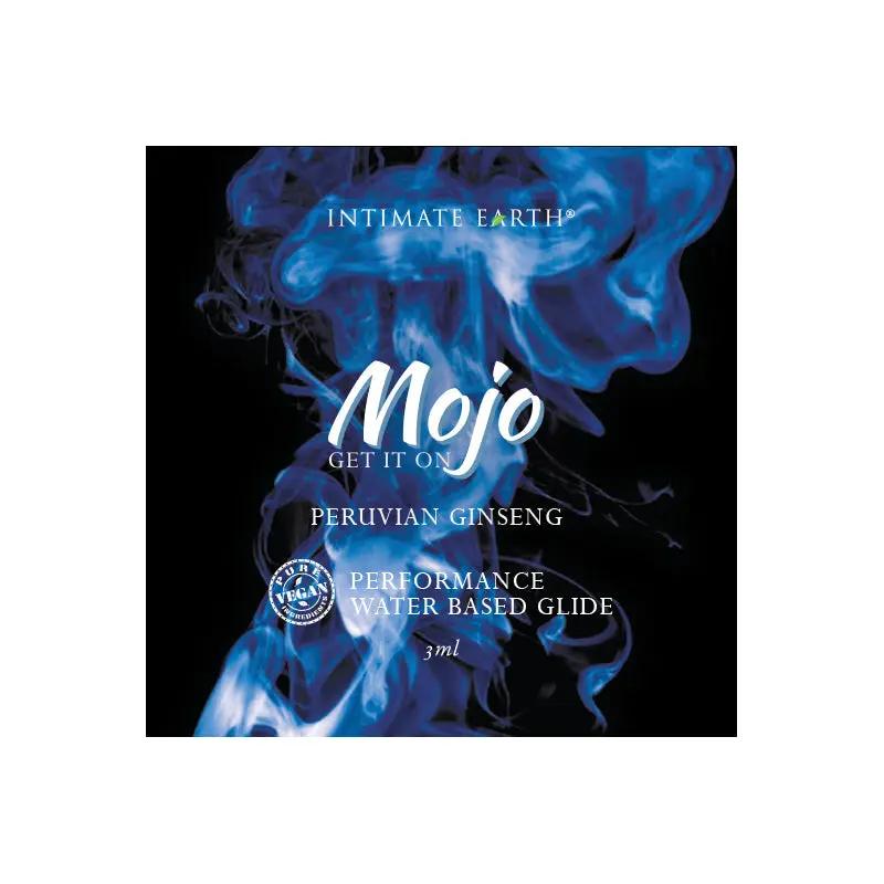 Mojo Peruvian Ginseng Waterbased Performance Glide 3 ml/0.10 oz Foil by Intimate Earth